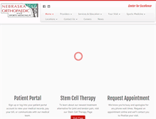 Tablet Screenshot of nebraskaortho.com